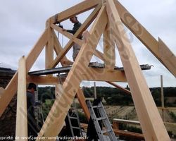 Janvier Constructions Bois - Trégastel - Création extension "tour de manoir" HENGOAT 22